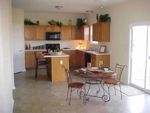 DC kitchen Vacant home with staged kitchen and breakfast room.